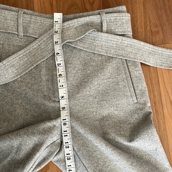 Wilfred soft grey cashmere wool high rise tie waist pant, sz 0 - Picture 6 of 8